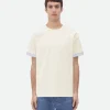 Bottega Veneta Double Layer Cotton Check T-Shirt> T-Shirts