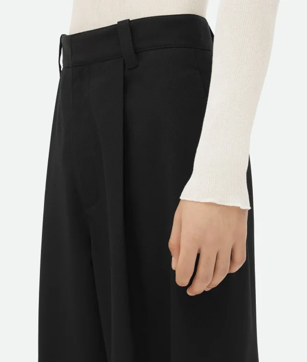 Bottega Veneta Dry Mouline Wool Trousers> Trousers And Shorts