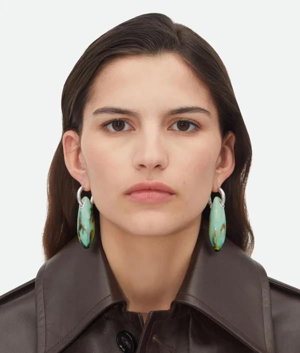 Bottega Veneta Ellipse Large Ceramic Earrings>Women Earrings