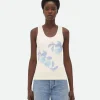 Bottega Veneta Embroidered Cotton Tank Top>Women Tops And T-Shirts