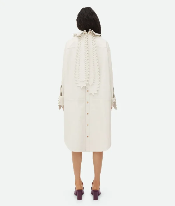 Bottega Veneta English Embroidery Leather Dress>Women Leather | Dresses