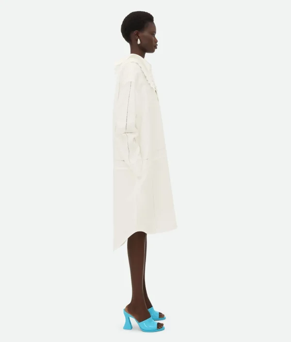 Bottega Veneta English Embroidery Linen Dress>Women Dresses