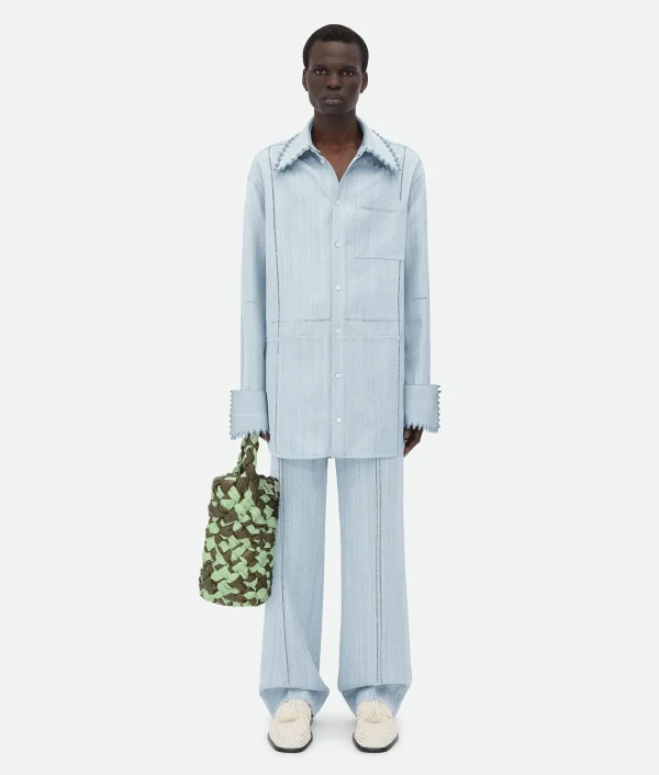 Bottega Veneta English Embroidery Viscose And Silk Shirt> Shirts