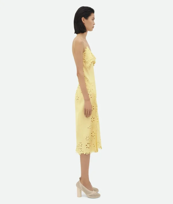 Bottega Veneta English Embroidery Viscose And Silk Dress>Women Dresses