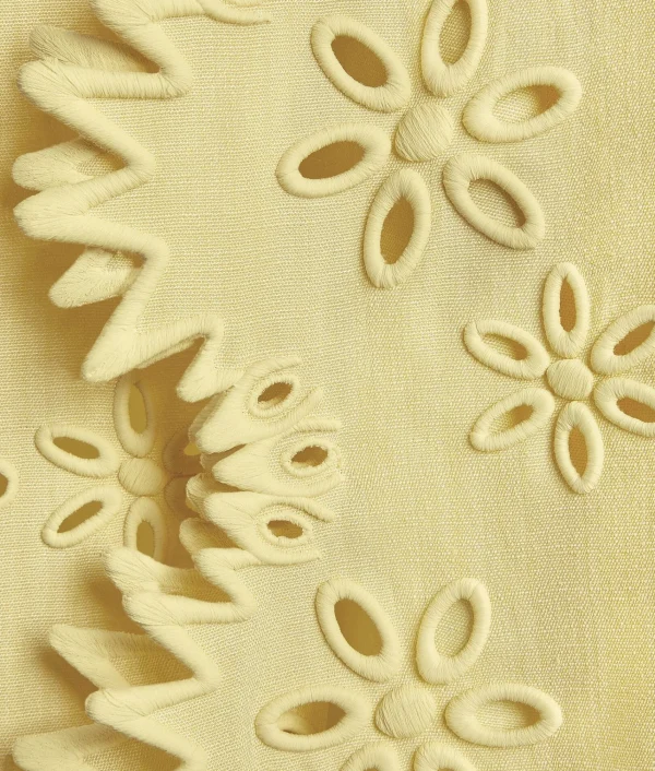 Bottega Veneta English Embroidery Viscose And Silk Dress>Women Dresses