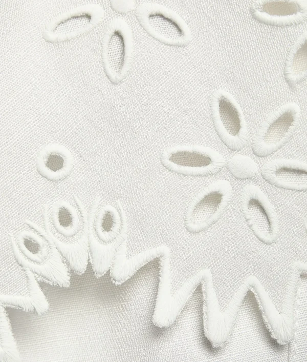 Bottega Veneta English Embroidery Viscose And Silk Dress>Women Dresses