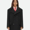 Bottega Veneta Felted Wool Coat>Women Coats