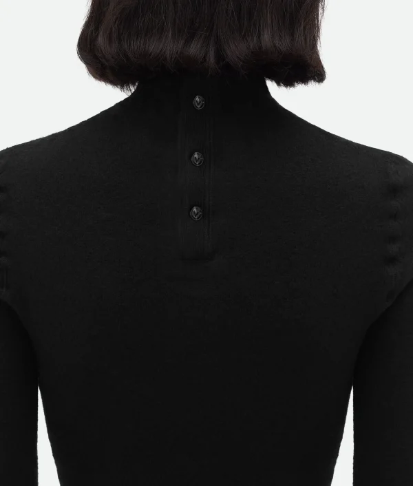 Bottega Veneta Felted Wool Dress>Women Dresses