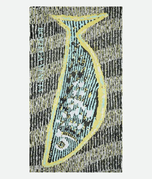 Bottega Veneta Fish Jacquard Beach Towel>Women Bathrobes And Towels | Bathrobes And Towels