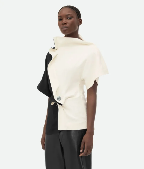 Bottega Veneta Fluid Viscose Piercing Top>Women Tops And T-Shirts | Shirts