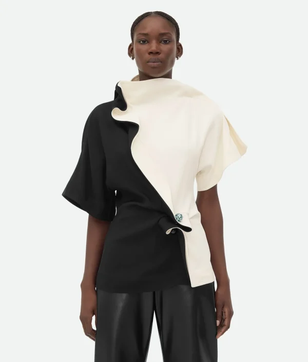 Bottega Veneta Fluid Viscose Piercing Top>Women Tops And T-Shirts | Shirts
