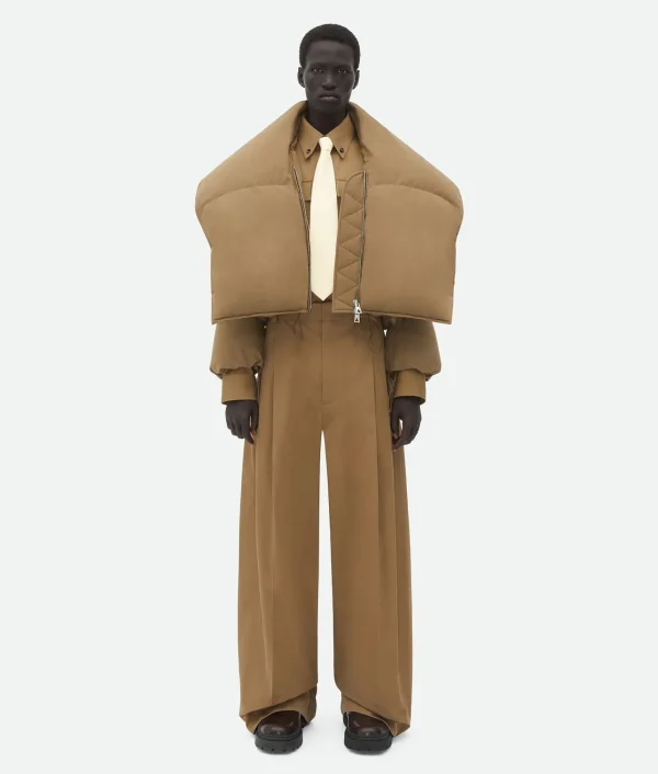 Bottega Veneta Frosted Poplin Puffer Jacket> Coats