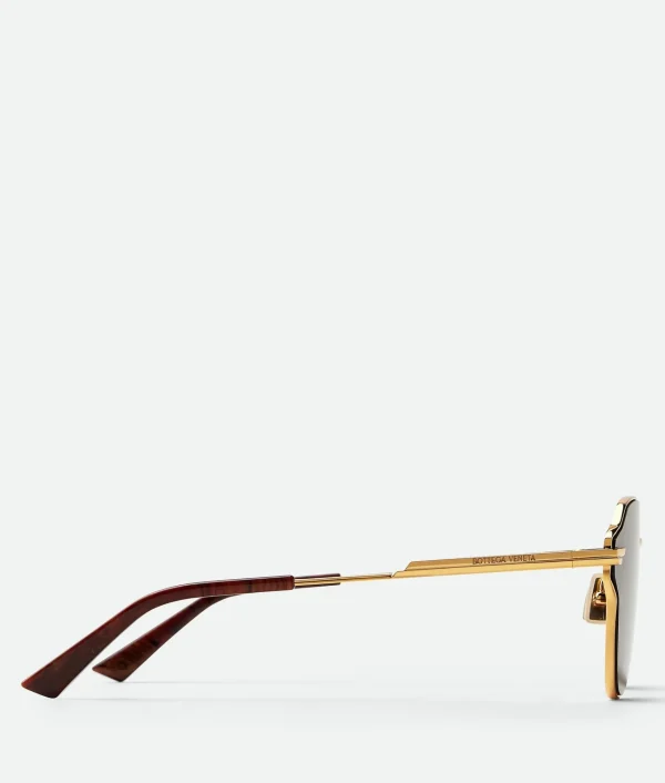 Bottega Veneta Glaze Metal Aviator Sunglasses>Women Sunglasses | Sunglasses