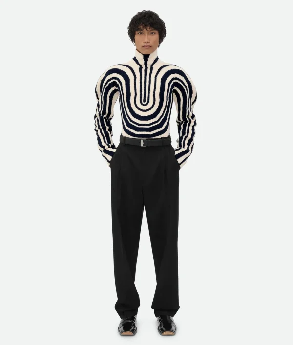 Bottega Veneta Graphic Cotton Rib Jumper> Knitwear