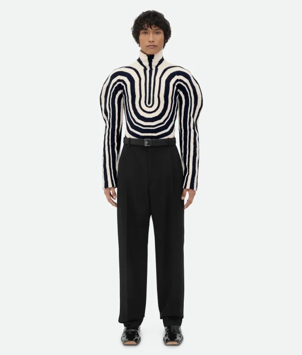Bottega Veneta Graphic Cotton Rib Jumper> Knitwear