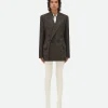 Bottega Veneta Houndstooth Wool Jacket With Label>Women Jackets