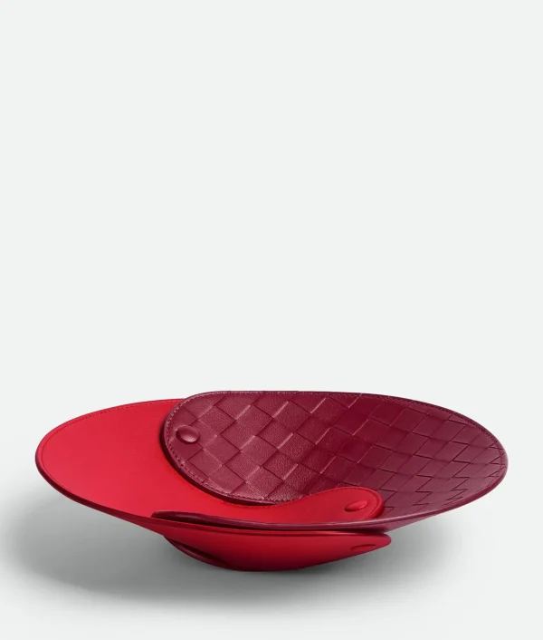 Bottega Veneta Interlocking Leather Tray - M> Leather Accessories