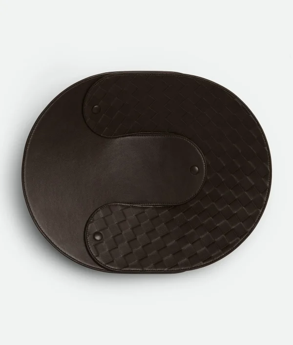 Bottega Veneta Interlocking Leather Tray - L> Leather Accessories