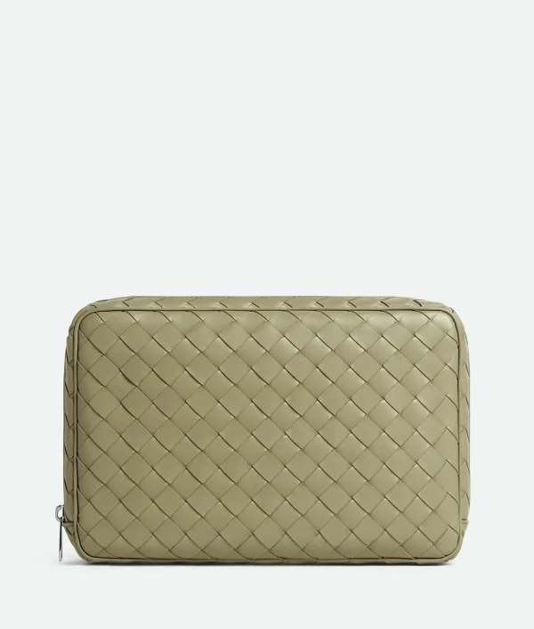 Bottega Veneta Intrecciato Large Zipped Organizing Pouch>Women Pouches And Travel Accessories | Pouches And Travel Accessories