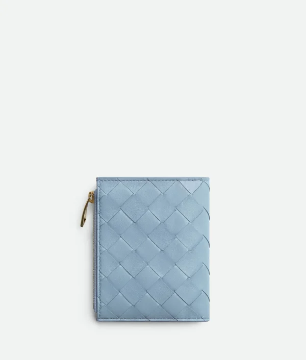 Bottega Veneta Intrecciato Check Small Bi-Fold Wallet>Women Small Wallets