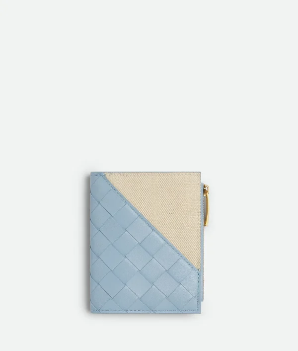 Bottega Veneta Intrecciato Diagonal Small Bi-Fold Wallet>Women Small Wallets