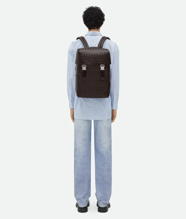Bottega Veneta Intrecciato Flap Backpack> Backpack