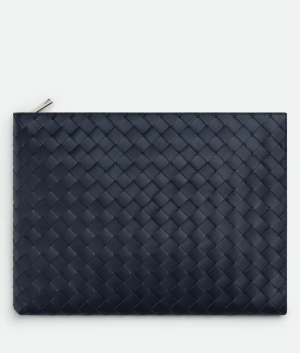 Bottega Veneta Intrecciato Half Zipped Pouch> Pouches