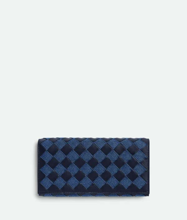 Bottega Veneta Intrecciato Large Flap Wallet>Women Long Wallets