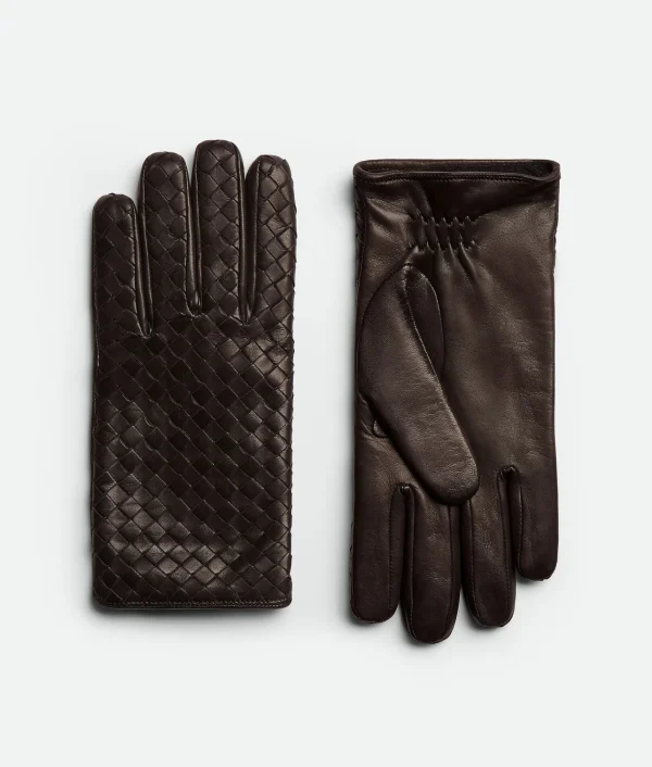 Bottega Veneta Intrecciato Leather Gloves> Gloves