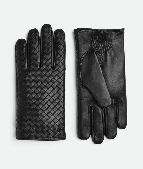 Bottega Veneta Intrecciato Leather Gloves> Gloves