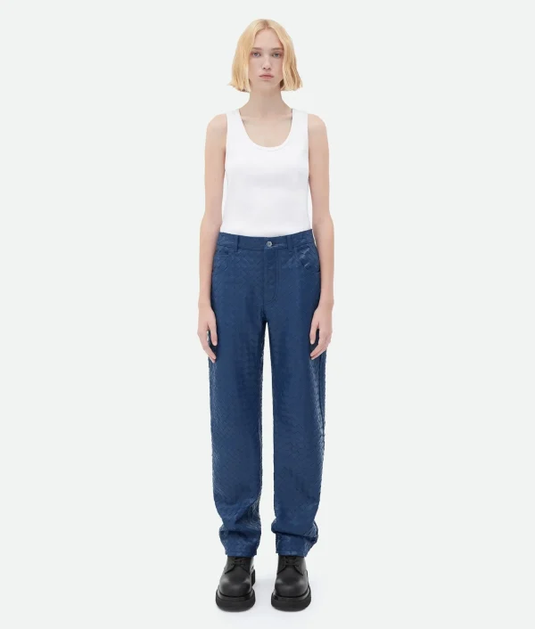 Bottega Veneta Intrecciato Leather Pants>Women Trousers And Shorts | Leather