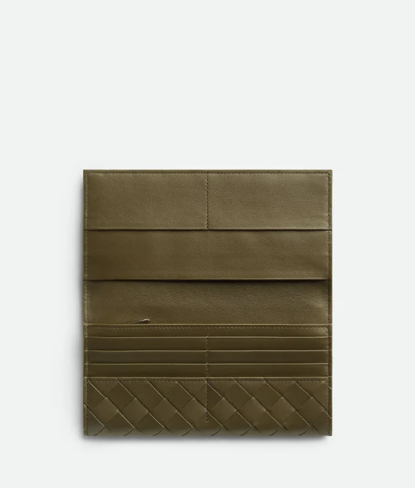 Bottega Veneta Intrecciato Long Wallet With Coin Purse> Long Wallets