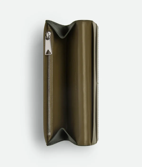 Bottega Veneta Intrecciato Long Wallet With Coin Purse> Long Wallets