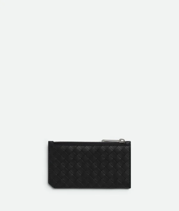 Bottega Veneta Intrecciato Piccolo Zipped Card Case> Card Cases