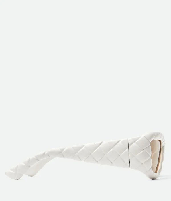 Bottega Veneta Intrecciato Rectangular Sunglasses> Sunglasses