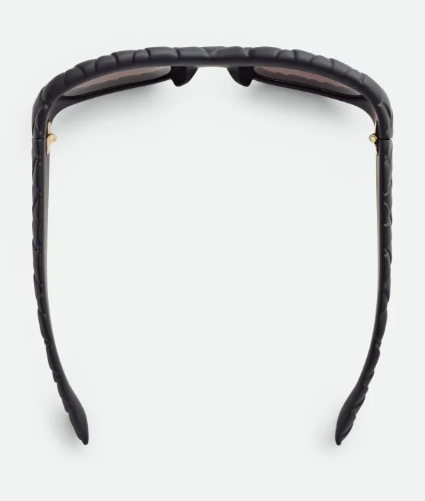 Bottega Veneta Intrecciato Rectangular Sunglasses>Women Sunglasses | Sunglasses