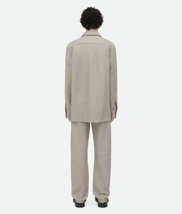 Bottega Veneta Intrecciato Relaxed Leather Shirt> Shirts | Leather