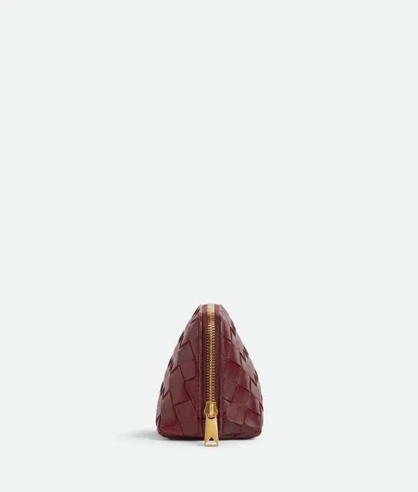 Bottega Veneta Intrecciato Small Half-Moon Beauty Pouch>Women Pouches And Travel Accessories