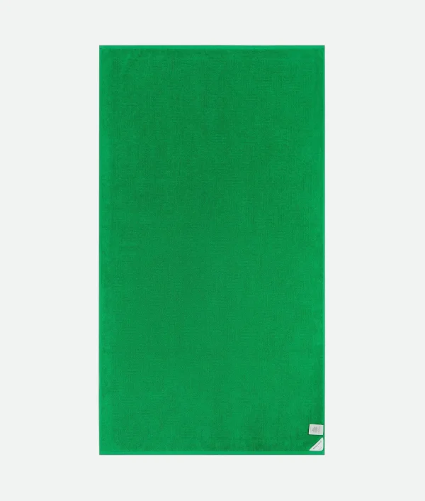 Bottega Veneta Intreccio Pattern Cotton Terry Beach Towel>Women Bathrobes And Towels | Bathrobes And Towels