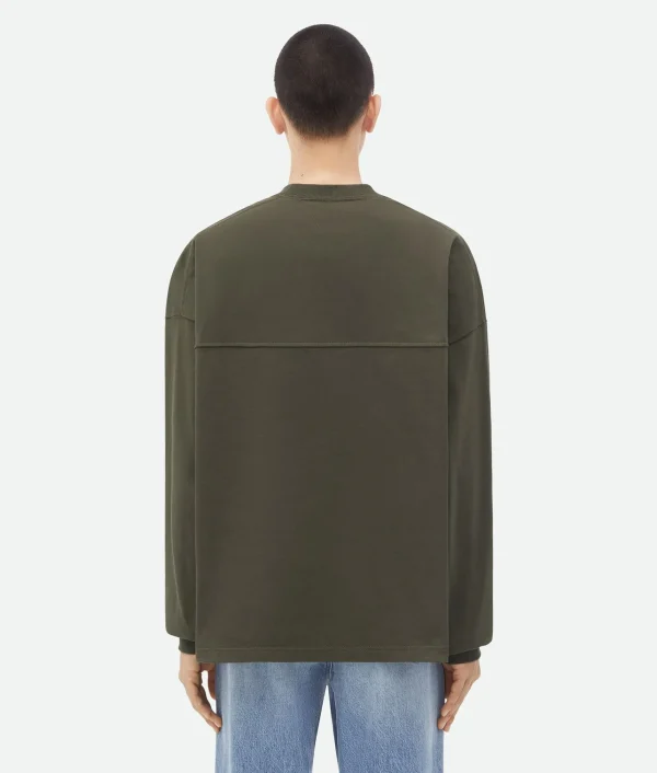 Bottega Veneta Jersey Oversized Long Sleeve T-Shirt> T-Shirts