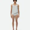 Bottega Veneta Jersey Rib Leather Boxer> Leather