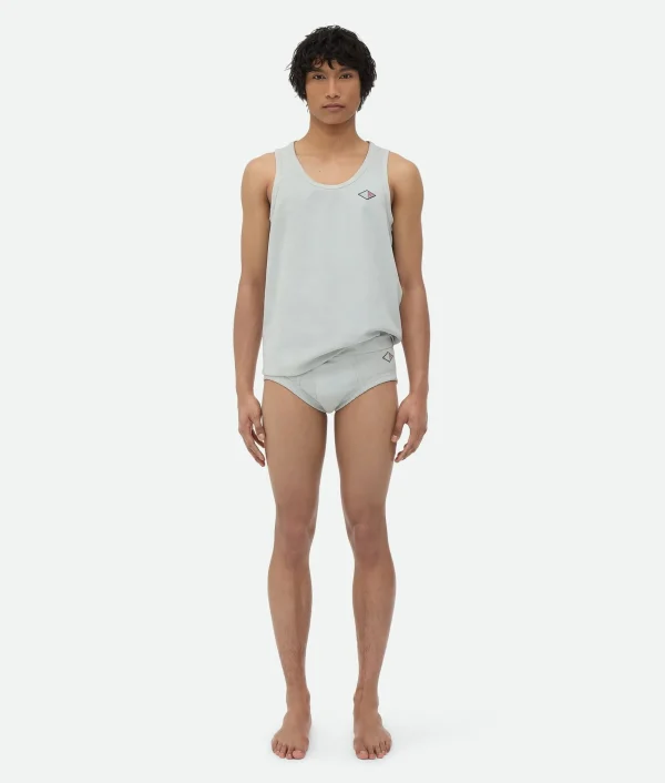 Bottega Veneta Jersey Rib Leather Boxer> Leather