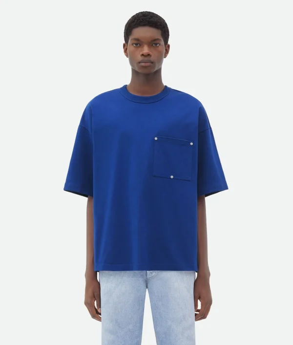 Bottega Veneta Jersey T-Shirt With V Pocket> T-Shirts