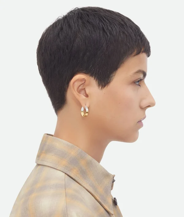 Bottega Veneta Joint Hoop Earrings>Women Earrings