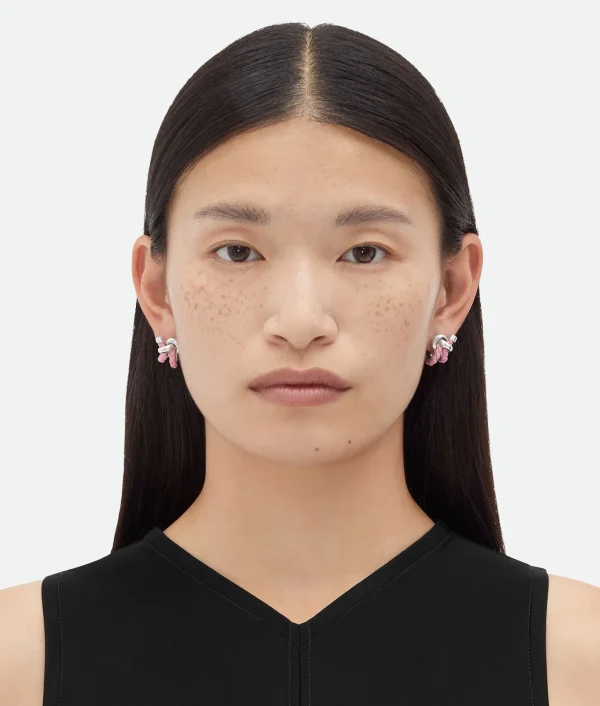 Bottega Veneta Knot Hoop Earrings>Women Earrings