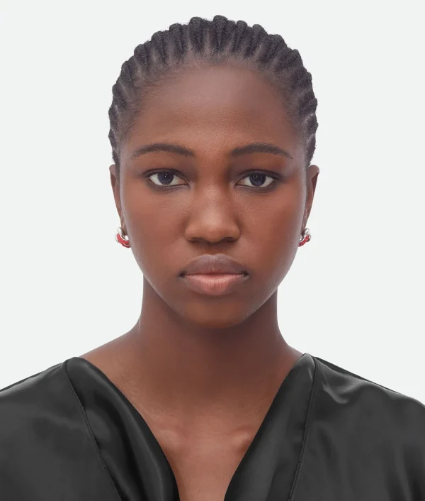Bottega Veneta Knot Hoop Earrings>Women Earrings