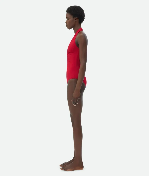 Bottega Veneta Knot Stretch Nylon Swimsuit>Women Swimwear