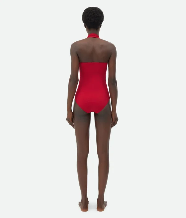 Bottega Veneta Knot Stretch Nylon Swimsuit>Women Swimwear