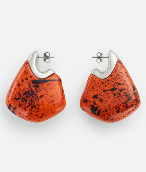 Bottega Veneta Large Fin Ceramic Earrings>Women Earrings