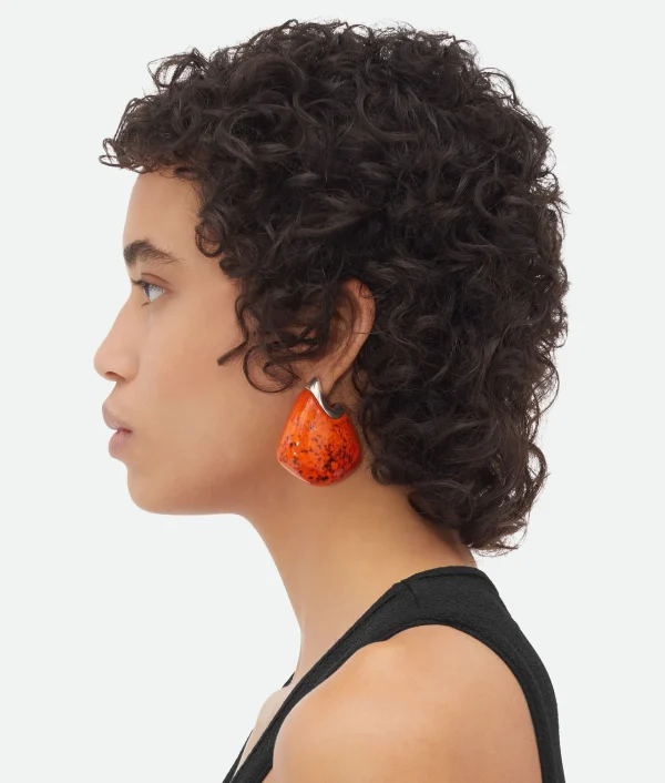 Bottega Veneta Large Fin Ceramic Earrings>Women Earrings